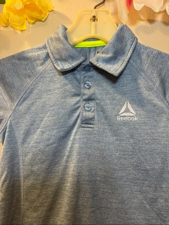 Reebok Light Blue Heather Boys' Polo Shirt - Picture 2 of 7